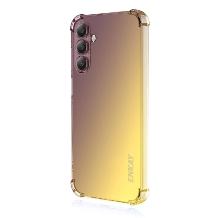 ENKAY - Enkay Mobilskal för Samsung Galaxy S26 TPU Stöttålig - Lila/Guld