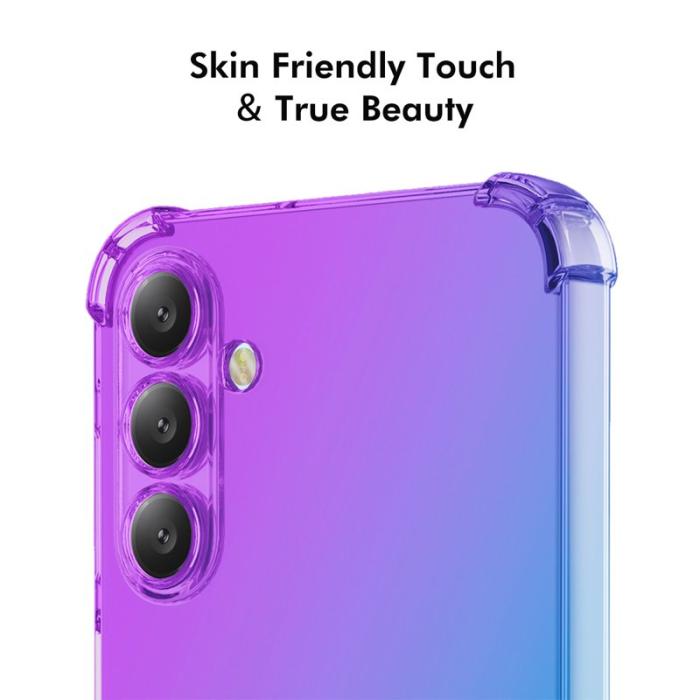 ENKAY - Enkay Mobilskal för Samsung Galaxy S26 TPU Stöttålig - Lila/Guld