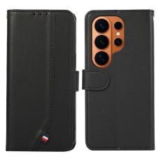 OEM - ABEEL Samsung Galaxy S26 Ultra Mobilskal RFID-Skydd KonstL&auml;der - Svart