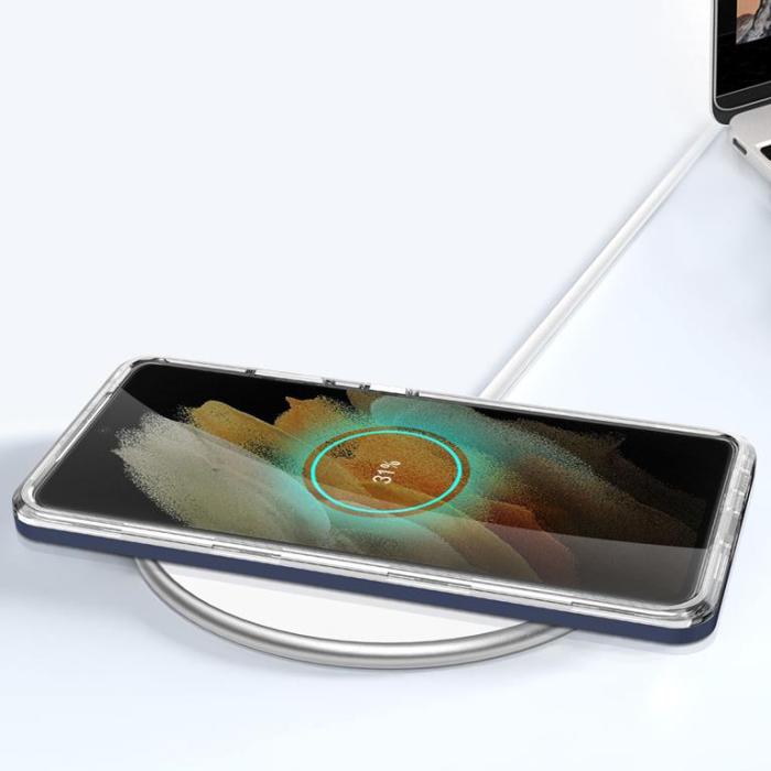 OEM - Galaxy S22 Ultra Skal Clear 3in1 - Blå