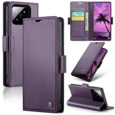 Caseme - CASEME Xiaomi 14 Pro Pl&aring;nboksfodral Konstl&auml;der RFID-Skydd Lila