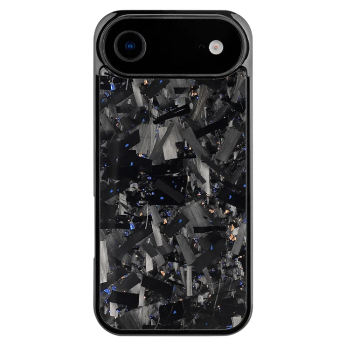 A-One Brand - iPhone Air Mobilskal MagSafe Aramid Fiber Large Texture - Blå / Guld