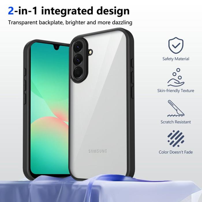 OEM - Mobilskal till Samsung Galaxy S26 Plus Matt Ytbehandling Plast Stötsäker - Svart