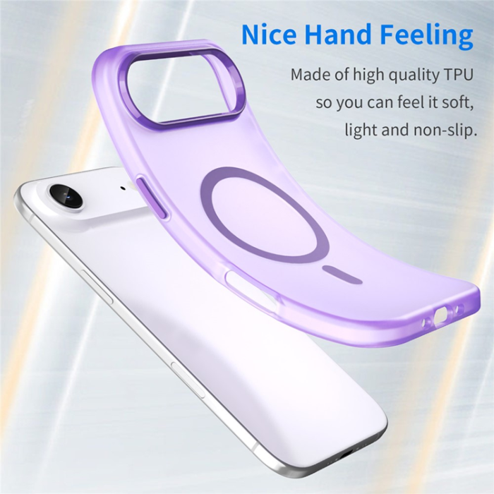 A-One Brand - iPhone 17 Air Mobilskal MagSafe Slim Matte Translucent - Lila
