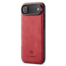 DG.MING - DG.MING Mobilskal till iPhone Air PU L&auml;der Hybrid R&ouml;d