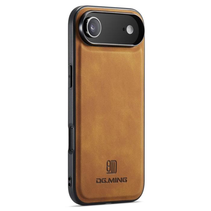 DG.MING - DG.MING Mobilskal till iPhone Air PU Läder PC + TPU Hybrid - Brun