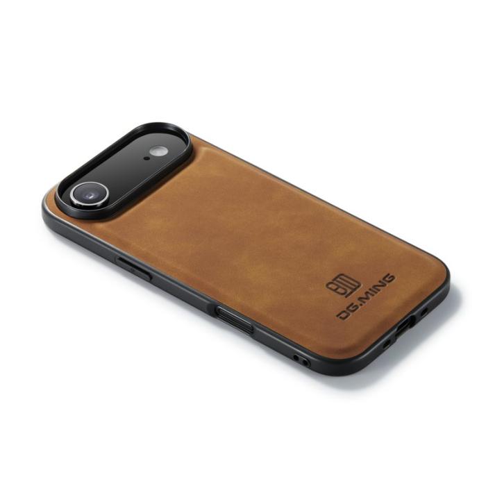 DG.MING - DG.MING Mobilskal till iPhone Air PU Läder PC + TPU Hybrid - Brun