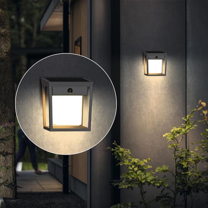 Philips - Philips Blaise Vägglampa Solcell LED 250/20lm - Svart