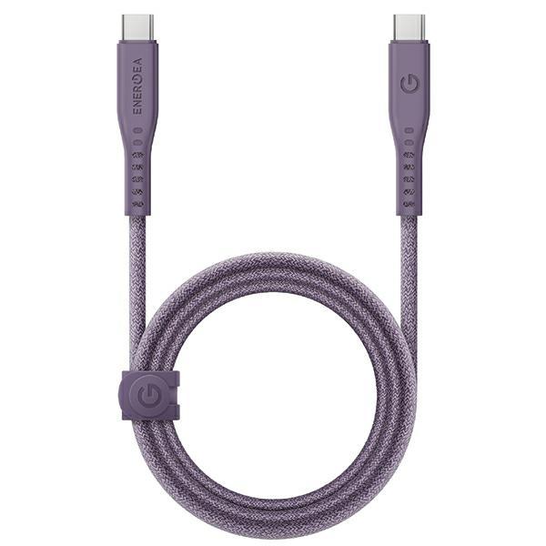 Energea USB-C till USB-C Kabel 240W 5A 1.5m Snabbladdning - Lila | 3541 | AlltMobil