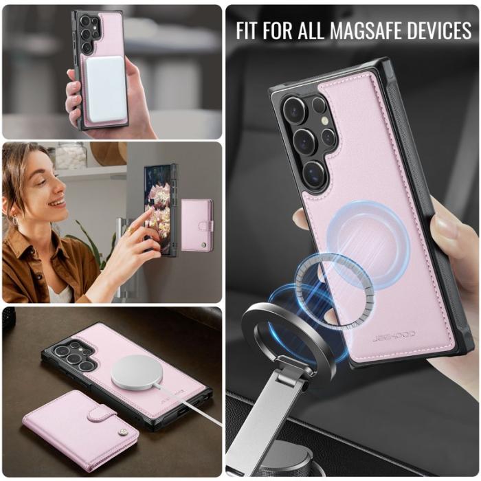 JEEHOOD - JEEHOOD J09 Fodral till Samsung Galaxy S23 Ultra - Rosa
