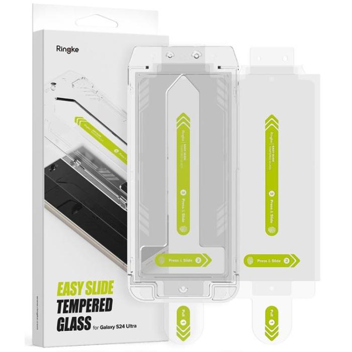Ringke - [2-Pack] Ringke Galaxy S24 Ultra Härdat Glas Skärmskydd Easy Slide - Clear