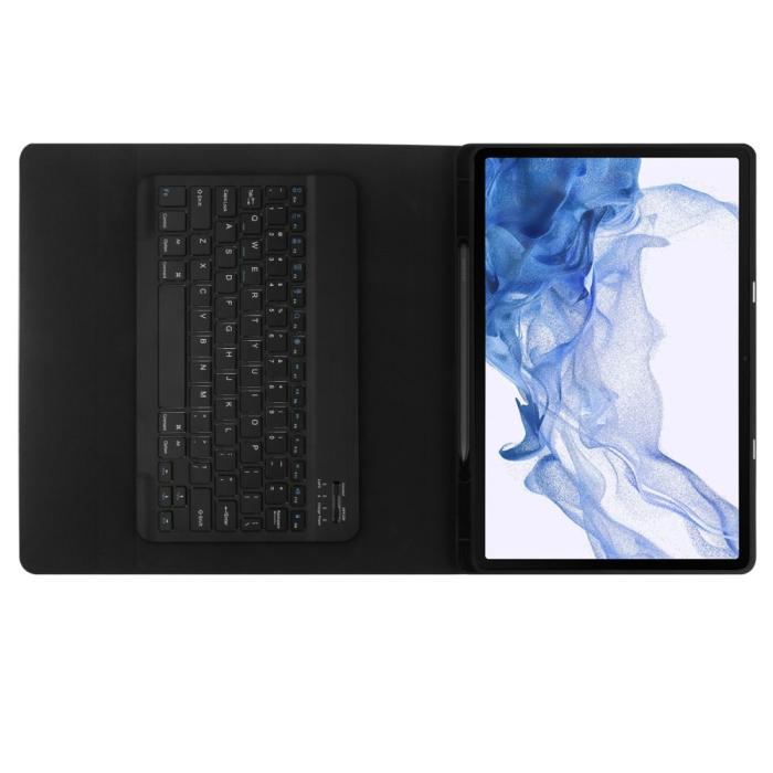 Tech-Protect - Tech-Protect Galaxy Tab S7 Plus/S8 Plus/S7 FE Fodral med Tangentbord - Svart