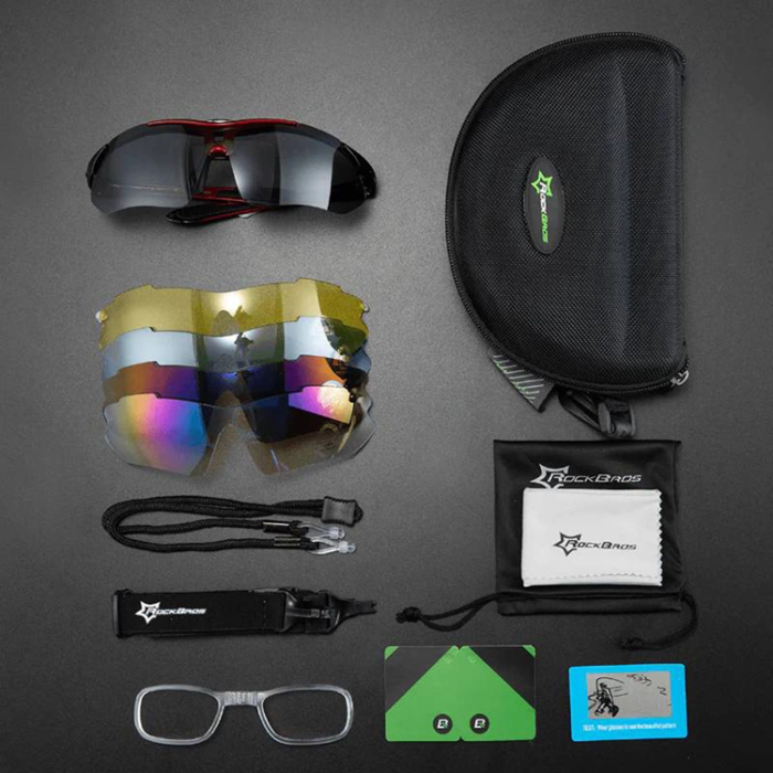 Rockbros - Rockbros photochromic UV400 Cykelglasögon - Vit