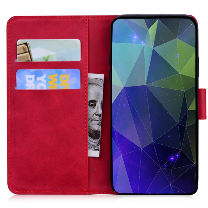 OEM - Sony Xperia 1 VII Plånboksfodral Tiger Print - Röd