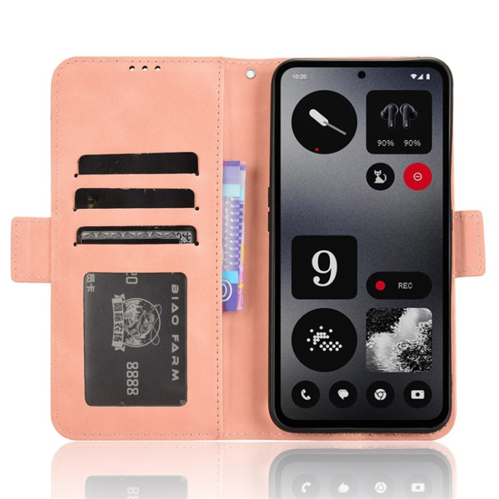A-One Brand - Nothing Phone (2a) Plus/(2a) Plånboksfodral Läder - Rosa