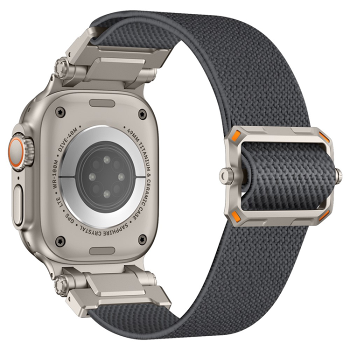 A-One Brand - Apple Watch 42/44/45/46/49mm Armband Nylon - Grå