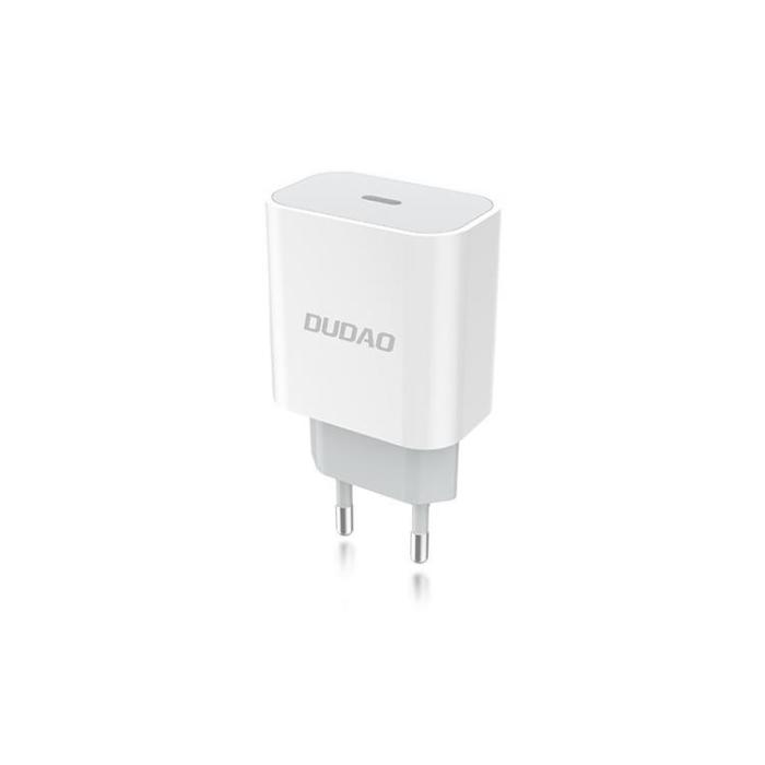 Dudao - Dudao Quick EU Väggladdare Lightning Kabel USB Type-C 18W - Vit