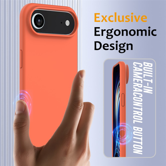 A-One Brand - iPhone 17 Air Mobilskal MagSafe Silikon Anti-Drop - Orange