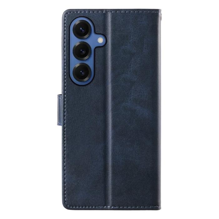 OEM - Samsung Galaxy S26 Fodral Ställ PU Läder Flip Skydd - Blå