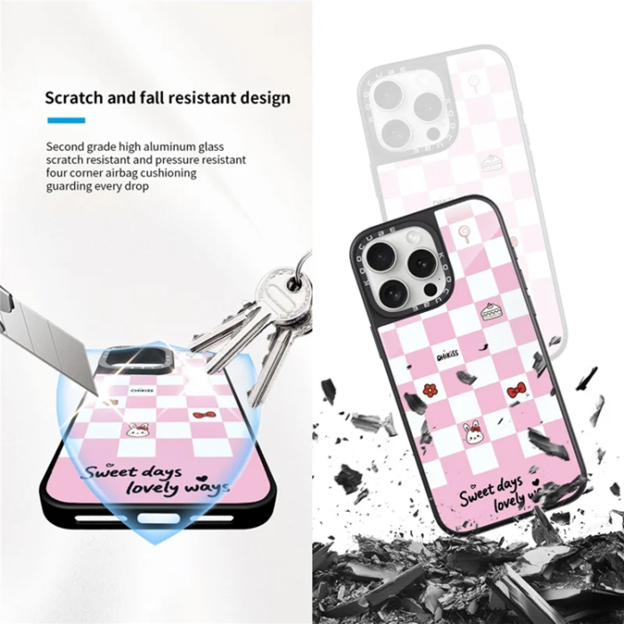 A-One Brand - iPhone 15 Pro Max Mobilskal MagSafe Aluminium Silikon