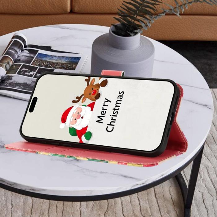 OEM - Samsung Galaxy S26 Ultra Fodral Konstläder Julmönster - Julgran