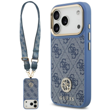 Guess - Guess iPhone 17 Pro Mobilskal MagSafe 4G Strass Logo & Big Strap