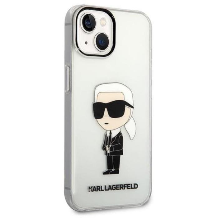 UTGATT1 - Karl Lagerfeld iPhone 14 Skal IML NFT Ikonik - Transparent