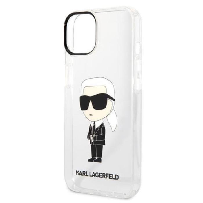 UTGATT1 - Karl Lagerfeld iPhone 14 Skal IML NFT Ikonik - Transparent
