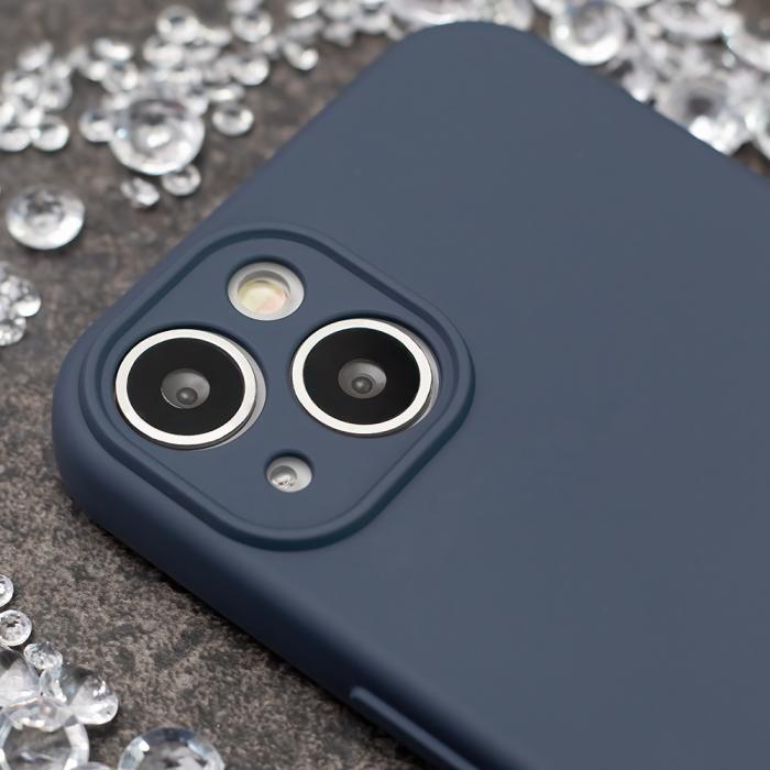 OEM - Silikon Skal iPhone 15 mörkblå