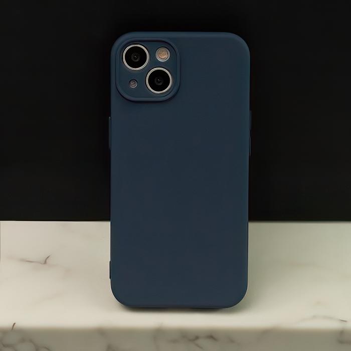 OEM - Silikon Skal iPhone 15 mörkblå