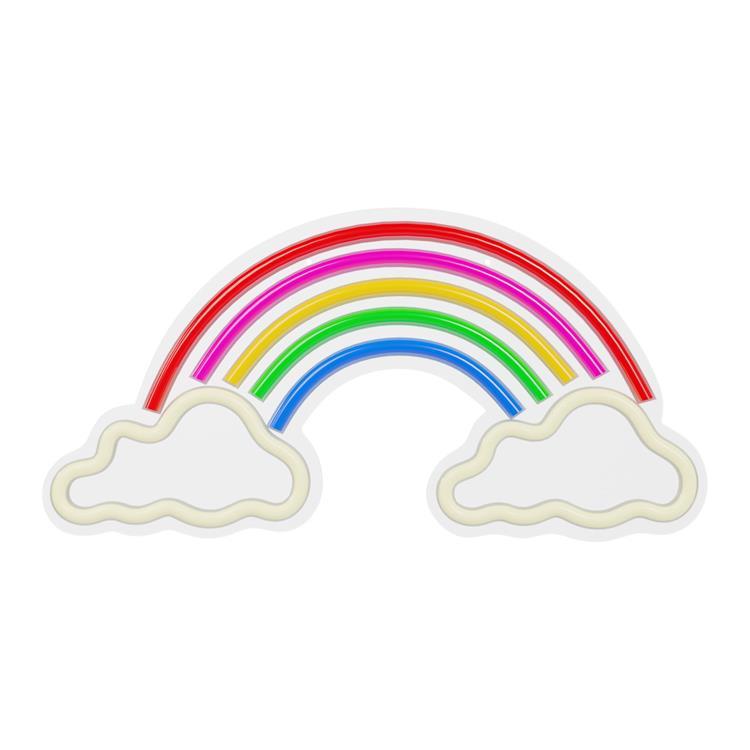 Forever Light LED Neon PLEXI RAINBOW ON CLOUDS - Flerfärgad | 264 | AlltMobil