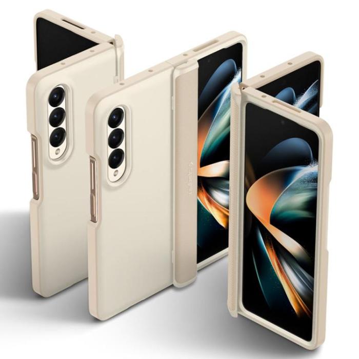 UTGATT - Spigen Galaxy Z Fold 4 Mobilskal Slim Armor Pro - Ivory