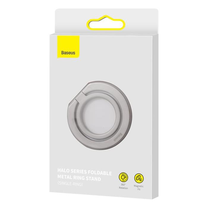 BASEUS - Baseus Halo Magnetisk Ringhållare Telefonställ - Silver