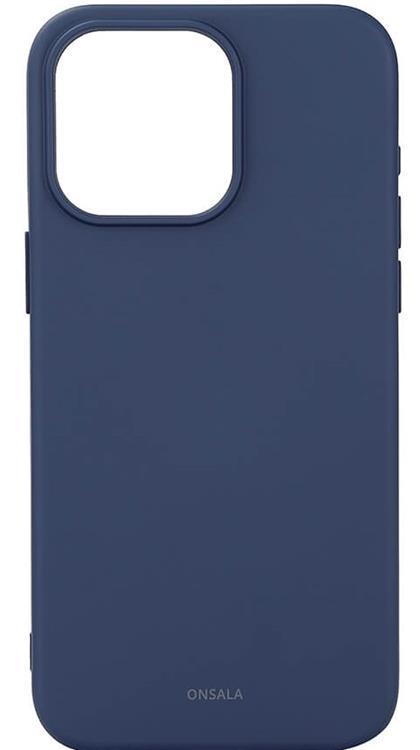 Onsala iPhone 15 Pro Max Mobilskal Magsafe Silicone - Mörkblå | 2353 | AlltMobil