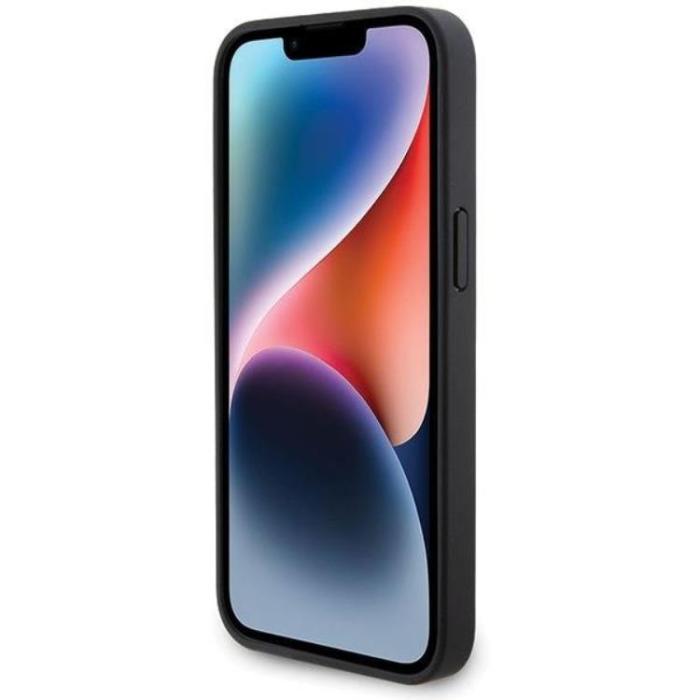 BMW - BMW iPhone 15 Pro Mobilskal Läder Carbon - Svart