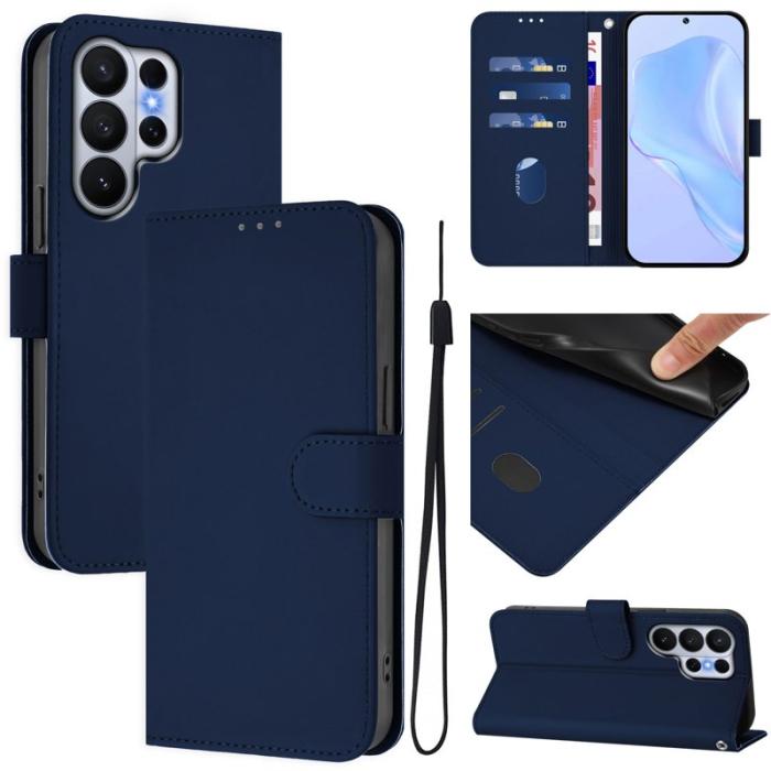 OEM - Samsung Galaxy S26 Ultra Fodral Konstläder - Marinblå