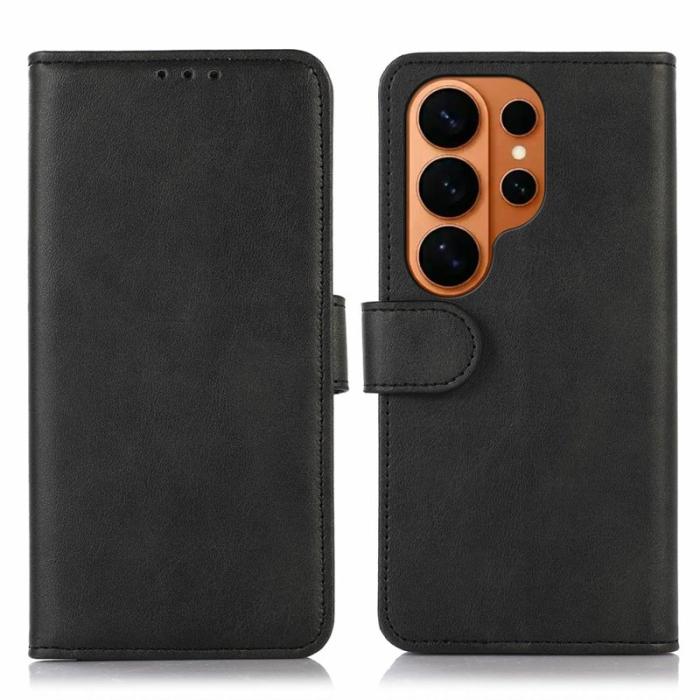 OEM - Samsung Galaxy S26 Ultra Plånboksfodral Konstläder Ställ - Svart