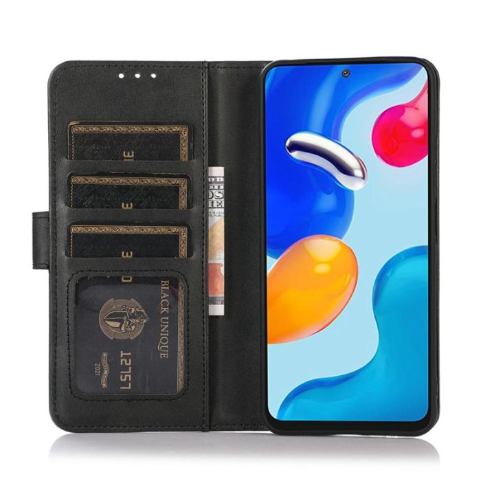 OEM - Samsung Galaxy S26 Ultra Plånboksfodral Konstläder Ställ - Svart