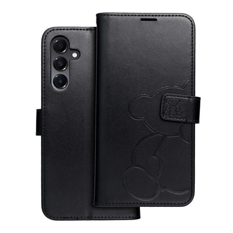 Galaxy A16 5G Plånboksfodral Mezzo - Teddy Bear Svart | 2353 | AlltMobil