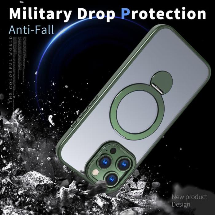 A-One Brand - iPhone 14 Pro Max Mobilskal MagSafe Rotating Kickstand - Grön