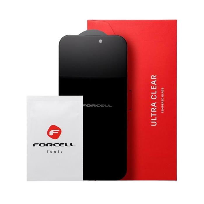 Forcell - Forcell iPhone 14 Pro Härdat Glas Skärmskydd Privacy - Svart