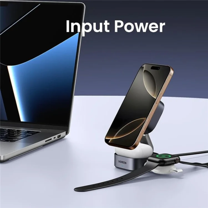 Ugreen - Ugreen Qi2 MagSafe Trådlös Laddare iPhone, Airpods 15W