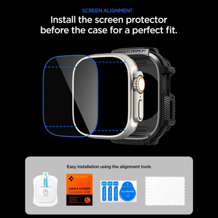 Spigen - Spigen Skal för Apple Watch Ultra 1/2/3 (49mm) Rugged Armor