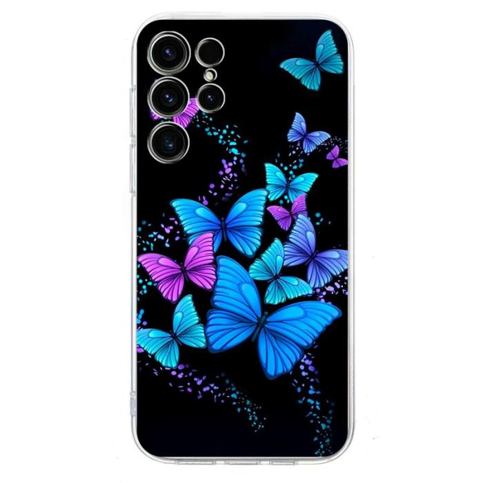 OEM - Mobilskal till Samsung Galaxy S26 Ultra Mönstertryck Stöttålig TPU Fjärilar