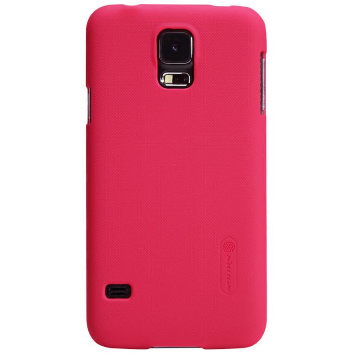 Nillkin - Nillkin Frosted Shield Skal till Samsung Galaxy S5 (Röd) + Skärmskydd