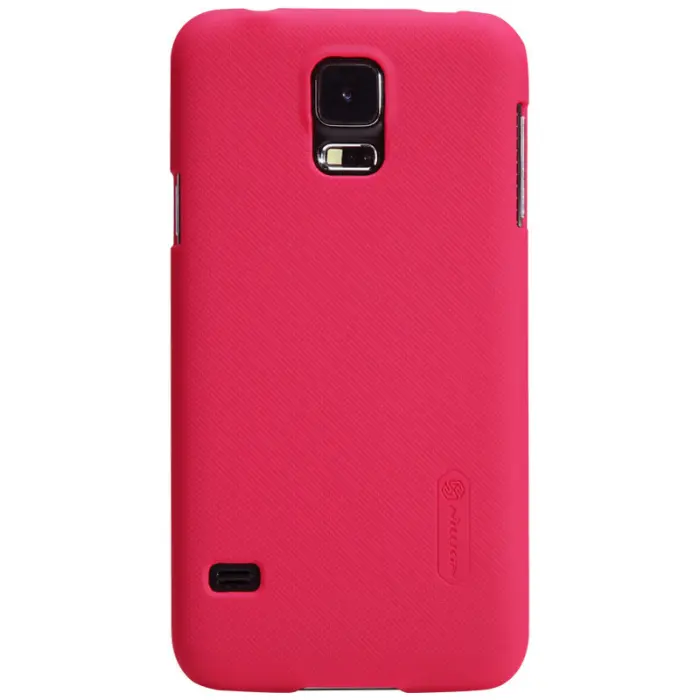 Nillkin - Nillkin Frosted Shield Skal till Samsung Galaxy S5 (Röd) + Skärmskydd