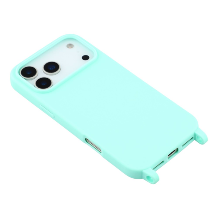 A-One Brand - iPhone 17 Pro Max Mobilskal TPU med Hål för Rem - Mintgrön