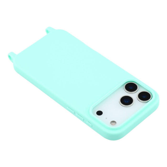 A-One Brand - iPhone 17 Pro Max Mobilskal TPU med Hål för Rem - Mintgrön