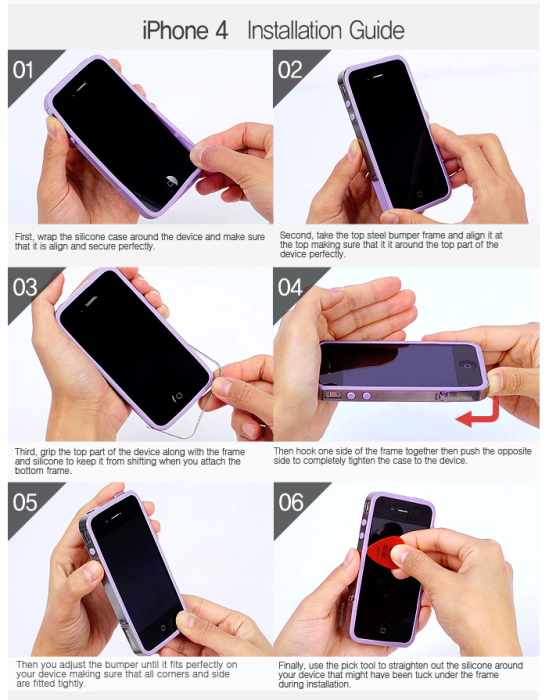 UTGATT5 - iPhone 4 Ringke Steel Bumper (SVART) + Skrmskydd
