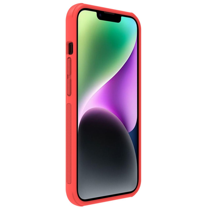 Nillkin - Nillkin iPhone 14 Plus Skal Super Frosted Shield Pro - Röd